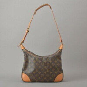 Louis Vuitton Boulogne Shoulder Bag Monogram Leather Brow
